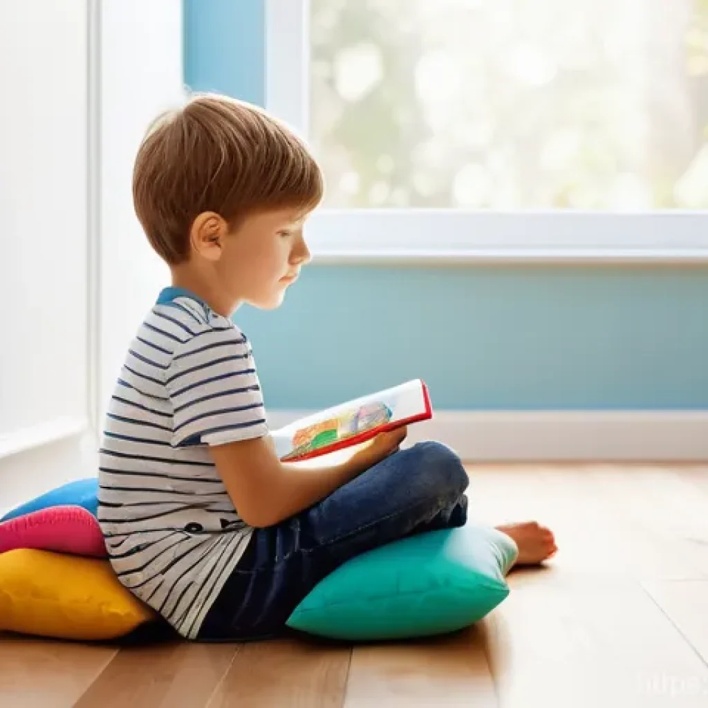 아동상담사 자격증 취득 절차 - **Image Prompt 1: Reflective Child in a Gentle Setting**
    A thoughtful child, approximately 8-10 ...