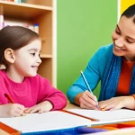 아동상담사 취업 성공 사례 - **Prompt 1: Empathetic Child Counseling Session**
    "A heartwarming scene of a female child counse...