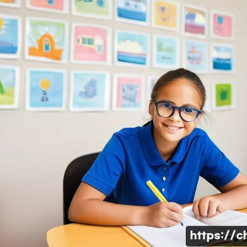 Home 31 아동상담사 업무 일지 작성법 - A professional child counselor sitting at a desk in a bright, cozy counseling room, writing detailed...
